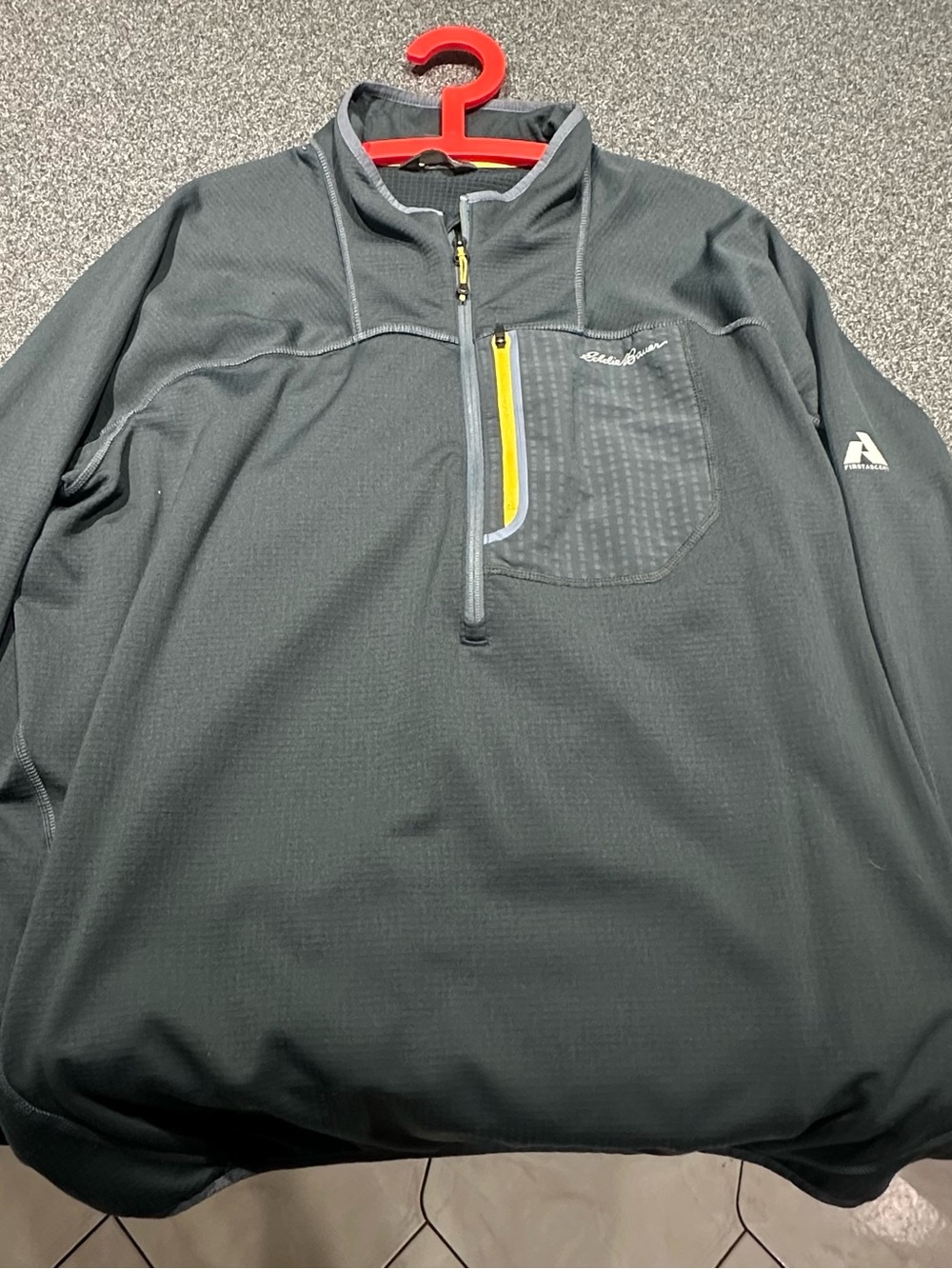 Eddie Bauer Men's Charcoal Half-Zip Performance Pullover